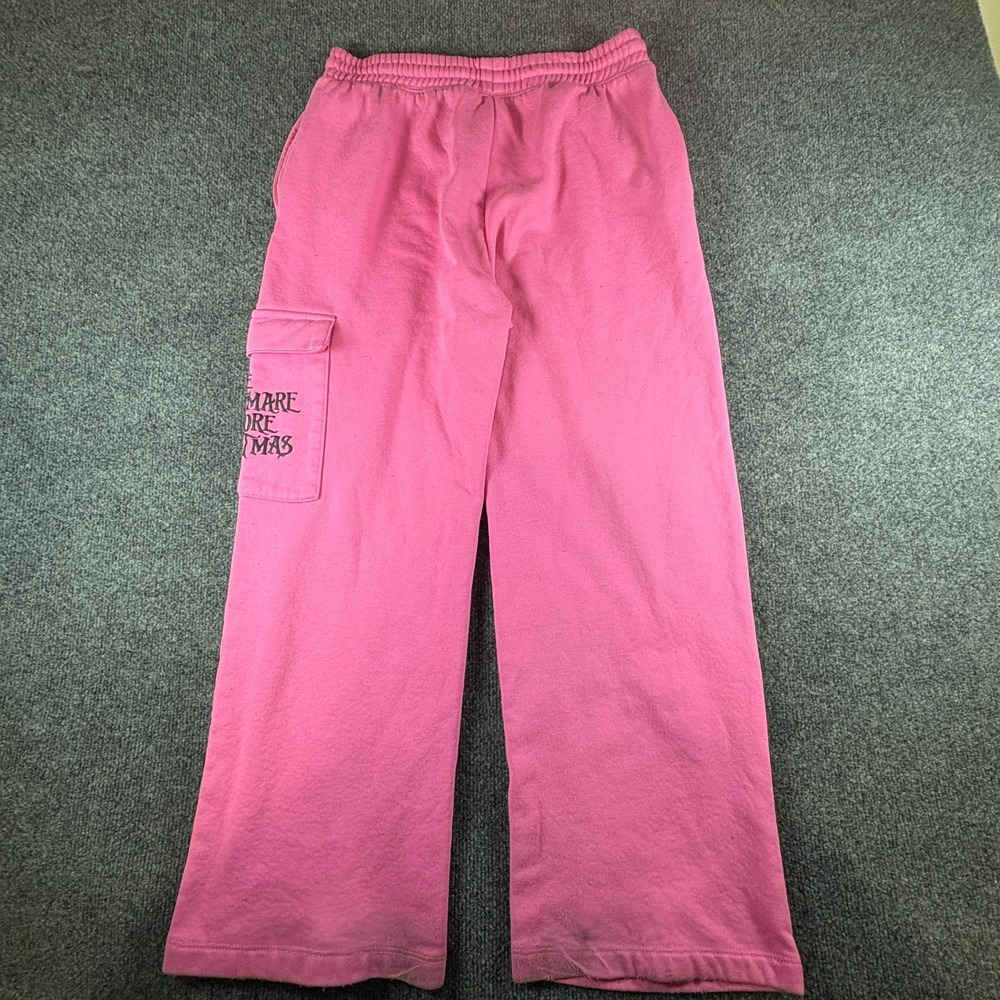 Disney Tim Burton's The Nightmare Before Christmas Sweatpants Women 29x26.5 Pink - Picture 10 of 13